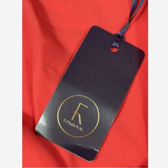 Fox & Royal Lace Chemise Size 18 Burnt Coral Slinky Nightgown NWT - Picture 7 of 13